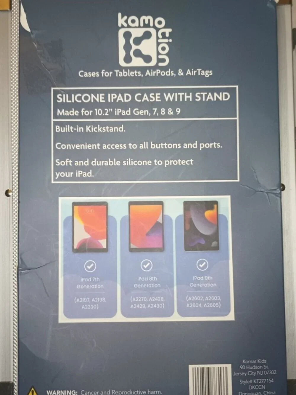 Kamotion Kids iPad Case with Stand 10.2
